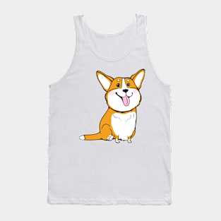 Corgi dog Tank Top